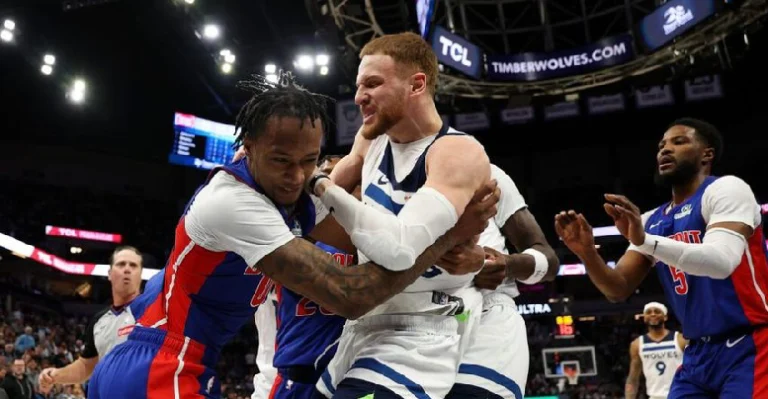 Brutal batalla campal en la NBA.