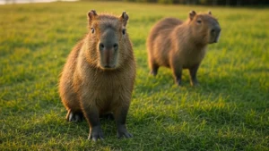 Rescatan dos crías de carpincho en Pueblo Esther.