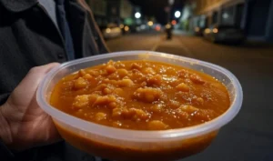 Entregan raciones de comida a personas en situación de calle.