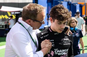 Colapinto abandonó la Q1 del GP de España.