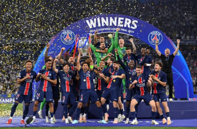 PSG campeón de la Champions League.
