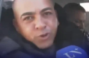 Manifestante amenazó a Milei y fue detenido.