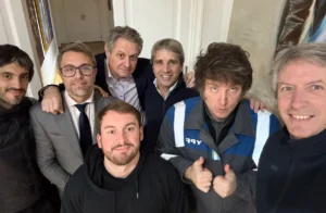 Milei y Caputo celebraron las cifras de la inflación.