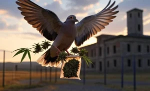 Encuentran narco paloma con marihuana cerca de la cárcel de Coronda.