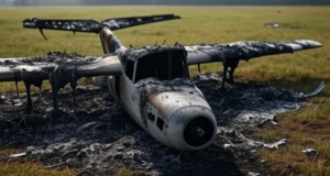 Hallan avioneta incendiada en La Vanguardia.