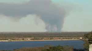 Nuevos incendios en las islas frente a Rosario.