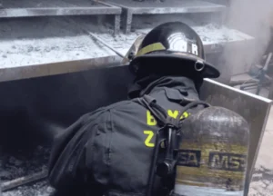 Principio de incendio en la parrilla "El Establo".