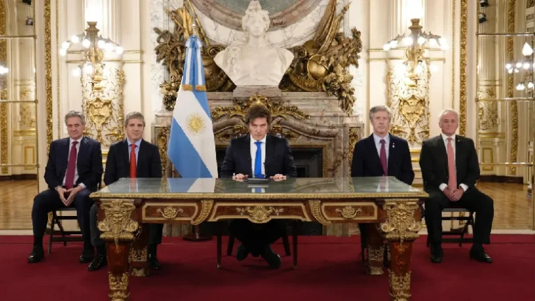 Javier Milei habló este viernes en Cadena Nacional.