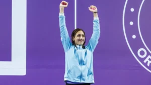 Agostina Hein y su récord mundial juvenil en natación.