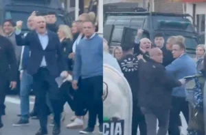 Espert enfrentó a manifestantes en Junín.