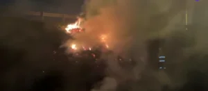 Nueva quema de pastizales en avenida Circunvalación.