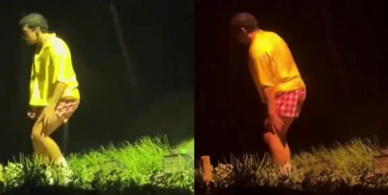 Bad Bunny se lesiona la rodilla durante un show.