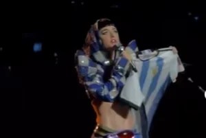 Katy Perry apareció con la camiseta de la Selección Argentina.