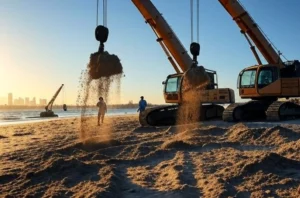 Obras en La Florida por el Tricentenario.