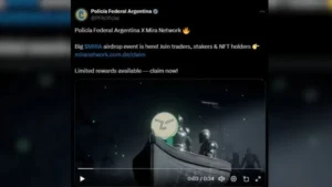 La cuenta de X de la Policía Federal fue hackeada.