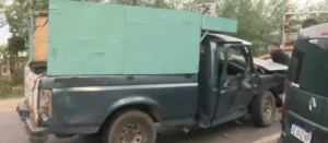Dos utilitarios chocan en la ruta 18.
