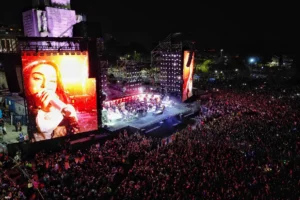 250 mil personas en el show por el Tricentenario de Rosario.