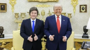 Donald Trump respaldó fuertemente a Javier Milei.