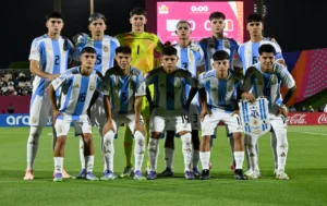 La sub-17 de Argentina debutó con triunfo en el Mundial.