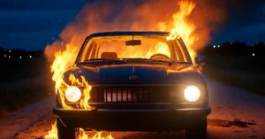 Indigente grave tras incendiarse el auto en el que dormía.