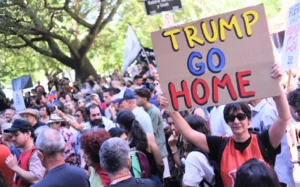 Gremios marcharon en contra de la intervención en Venezuela