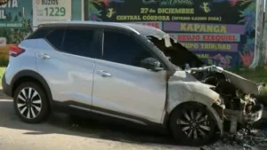 Se incendió un auto en Puerto Norte
