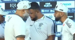 La barra brava de Santos apretó a Gabigol en su presentación