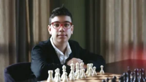 Faustino Oro, joven promesa del ajedrez argentino