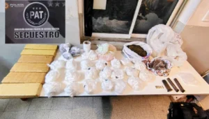 Operativo antidroga con secuestro de cocaína y marihuana en zona sur de Rosario