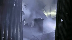 Vivienda afectada por incendio en zona oeste de Rosario