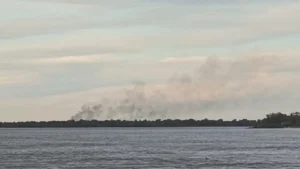 Incendios en las islas entrerrianas frente a Rosario