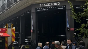 Importante incendio en un bar céntrico: dos mujeres heridas