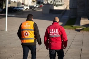 Brigadistas santafesinos en un operativo de rescate internacional