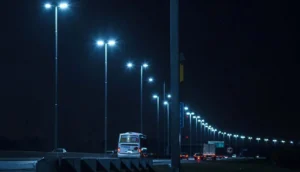 El proyecto que busca instalar luces azules en la ruta 11 de Baigorria