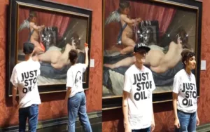 Activistas vandalizaron "La Venus del espejo" de Velázquez