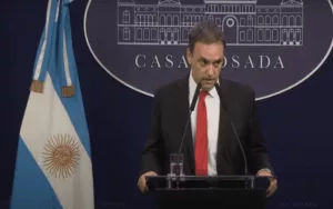 Adorni habló sobre el retiro del capítulo fiscal de la Ley Ómnibus