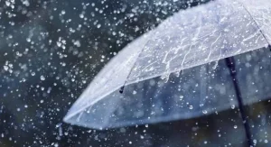 Cielo cubierto y tormentas sobre la ciudad de Rosario