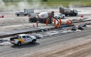 Avanzan las obras en la pista del aeropuerto de Rosario