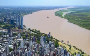 Durante las últimas semanas, bajó el nivel del río Paraná