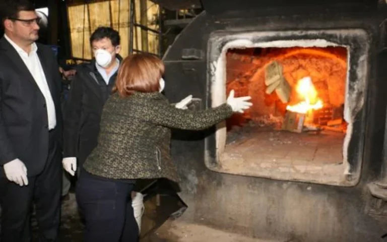 Bullrich encabeza quema de dos toneladas de marihuana en el norte de Santa Fe