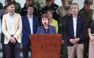 Bullrich llegó a Rosario para analizar los resultados del Plan Bandera