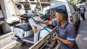 motocicletas en el corralón de Rosario
