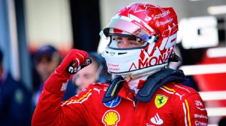 El piloto de Ferrari ganó frente a su público.