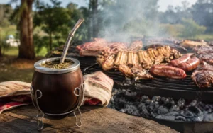 Productos de consumo masivo en góndola de supermercado argentino