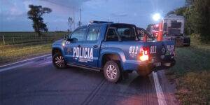 Un choque frontal en la Ruta 33 deja un muerto y el tránsito cortado