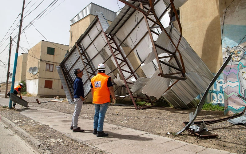 Chubut en emergencia climática por vientos extremos.
