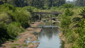 Empezó la limpieza del Arroyo Ludueña.