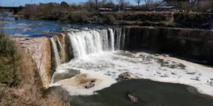 Comenzó la obra en la cascada del Saladillo