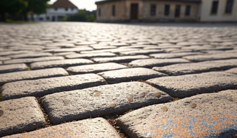 Importantes trabajos de adoquinado en Villa Gobernador Gálvez.