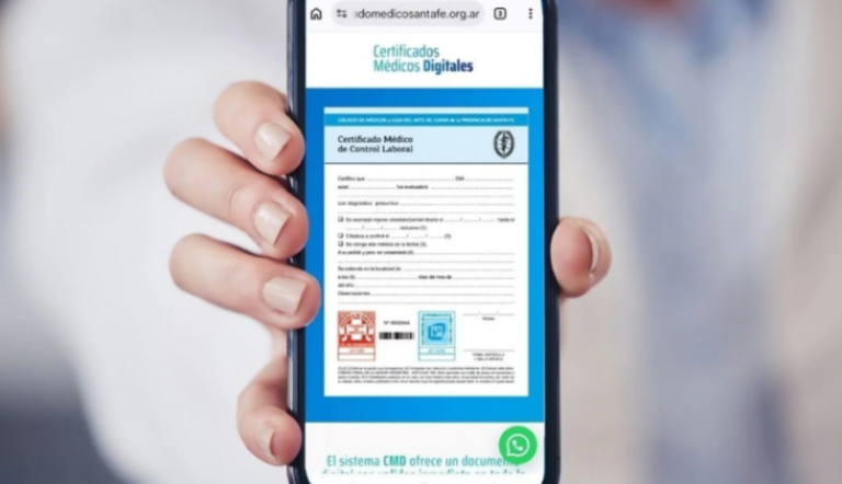 Cómo se tramita el certificado médico digital que lanzó Santa Fe